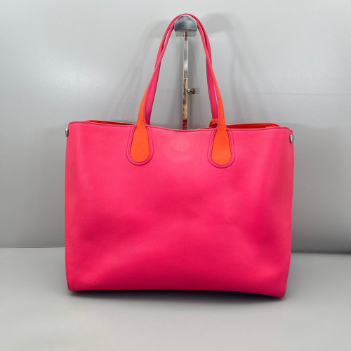Dior Tote Bag Calfskin Rose Red Orange