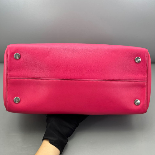 Dior Tote Bag Calfskin Rose Red Orange