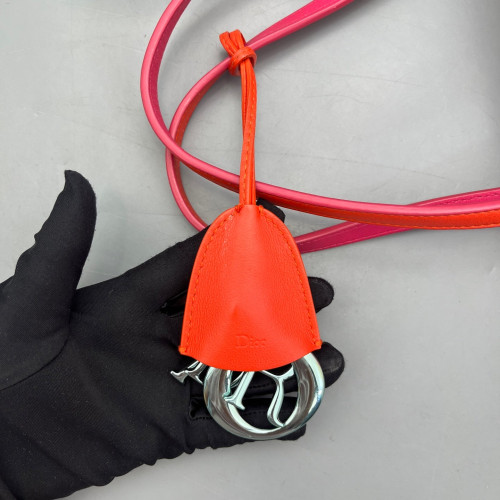 Dior Tote Bag Calfskin Rose Red Orange