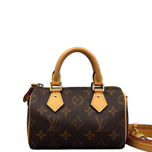 Louis Vuitton Nano Speedy Bandouliere Monogram Brown