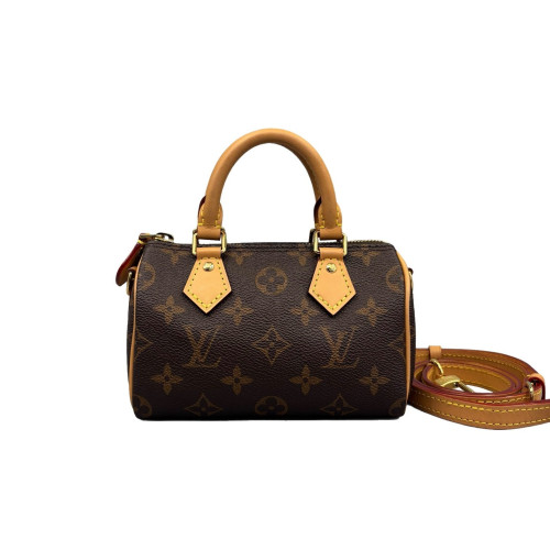 Louis Vuitton Nano Speedy Bandouliere Monogram Brown