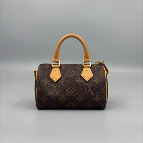 Louis Vuitton Nano Speedy Bandouliere Monogram Brown