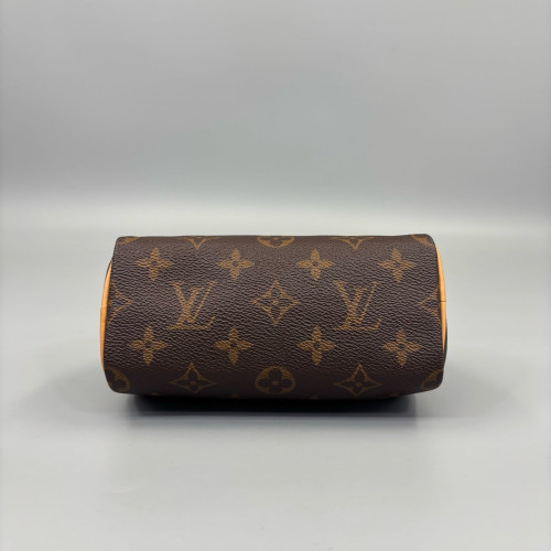 Louis Vuitton Nano Speedy Bandouliere Monogram Brown