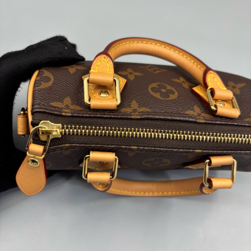 Louis Vuitton Nano Speedy Bandouliere Monogram Brown