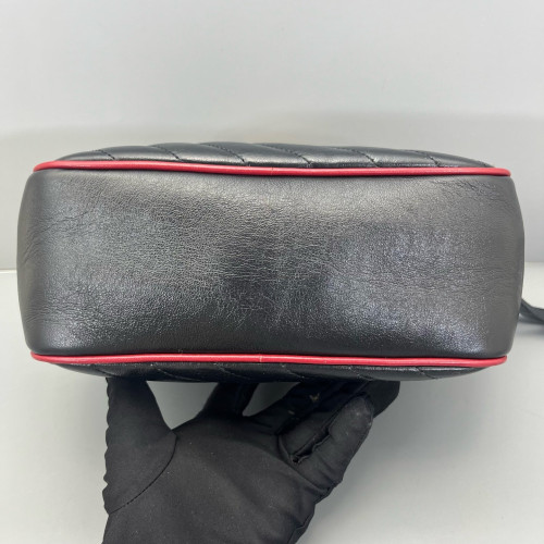 Gucci Bamboo Matelasse Camera Case Calfskin Black Gucci Bamboo Matelasse Camera Case Calfskin Black