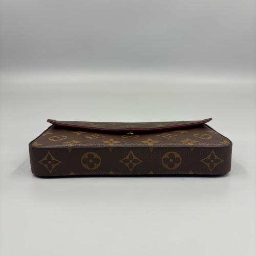 Louis Vuitton Pochette Felicie Chain Wallet Monogram Brown