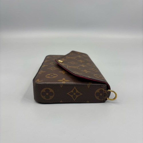 Louis Vuitton Pochette Felicie Chain Wallet Monogram Brown