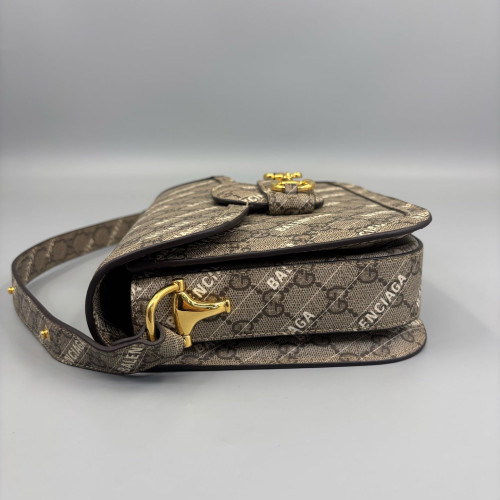Gucci Medium Horsebit 1955 GG Supreme Monogram Black Gucci Medium Horsebit 1955 GG Supreme Monogram Black
