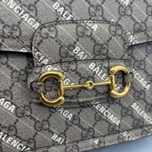 Gucci Medium Horsebit 1955 GG Supreme Monogram Black Gucci Medium Horsebit 1955 GG Supreme Monogram Black