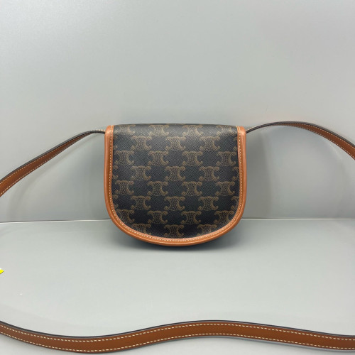 Celine Mini Triomphe Besace Triomphe Brown Black