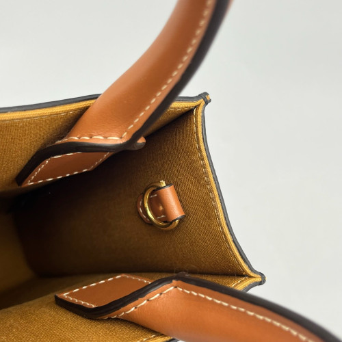 Celine Nano Vertical Cabas Triomphe Brown Black