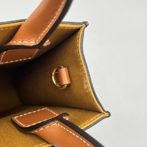 Celine Nano Vertical Cabas Triomphe Brown Black
