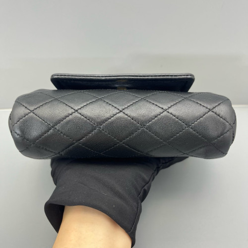 Yves Saint Laurent Mini Nolita Shoulder Bag Calfskin Black