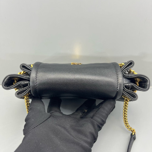Yves Saint Laurent Mini Nolita Shoulder Bag Calfskin Black