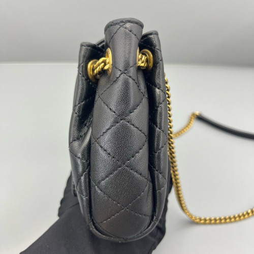 Yves Saint Laurent Mini Nolita Shoulder Bag Calfskin Black