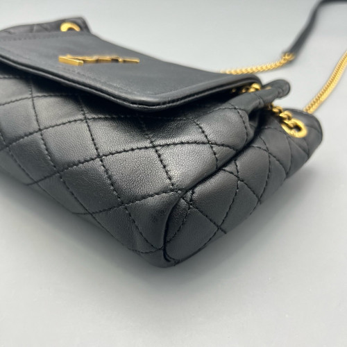 Yves Saint Laurent Mini Nolita Shoulder Bag Calfskin Black
