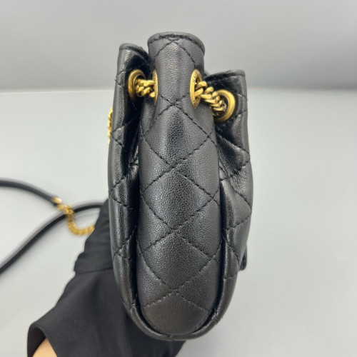 Yves Saint Laurent Mini Nolita Shoulder Bag Calfskin Black