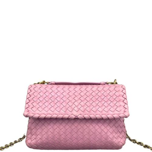 Bottega Veneta Medium Olimpia Shoulder Bag Lambskin Intrecciato Nappa Lilac Mauve Bottega Veneta Medium Olimpia Shoulder Bag Lambskin Intrecciato Nappa Lilac Mauve