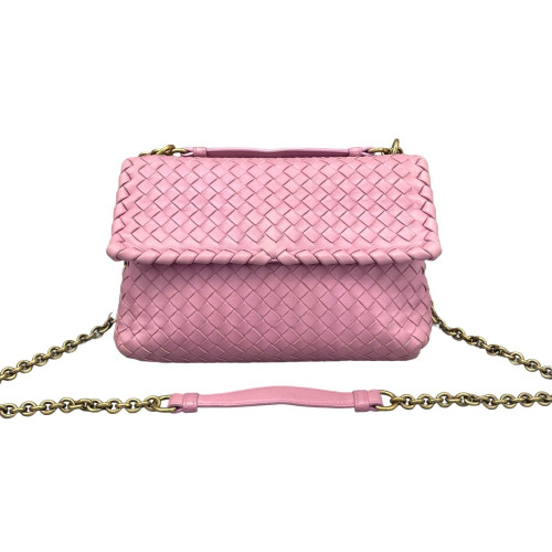 Bottega Veneta Medium Olimpia Shoulder Bag Lambskin Intrecciato Nappa Lilac Mauve Bottega Veneta Medium Olimpia Shoulder Bag Lambskin Intrecciato Nappa Lilac Mauve