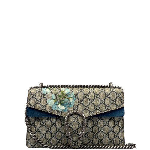 Gucci Meium Dionysus GG Supreme Monogram Blooms Beige Blue Gucci Meium Dionysus GG Supreme Monogram Blooms Beige Blue