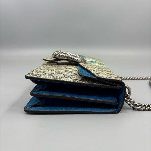Gucci Meium Dionysus GG Supreme Monogram Blooms Beige Blue Gucci Meium Dionysus GG Supreme Monogram Blooms Beige Blue