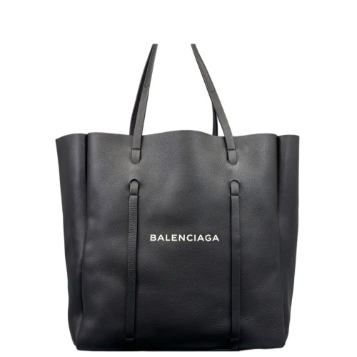 Balenciaga Tote Bag Calfskin Black