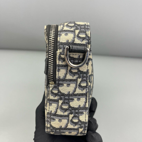 Dior Camera Case Canvas Oblique Blue