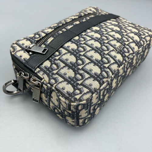 Dior Camera Case Canvas Oblique Blue