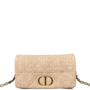 Dior Mini Caro Bag Canvas Light Pink
