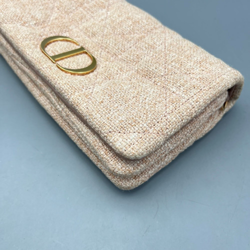 Dior Mini Caro Bag Canvas Light Pink Dior Mini Caro Bag Canvas Light Pink