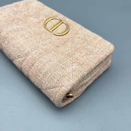 Dior Mini Caro Bag Canvas Light Pink Dior Mini Caro Bag Canvas Light Pink