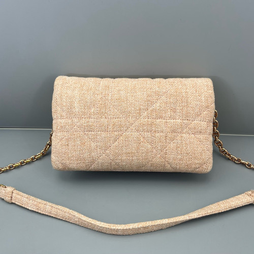 Dior Mini Caro Bag Canvas Light Pink Dior Mini Caro Bag Canvas Light Pink