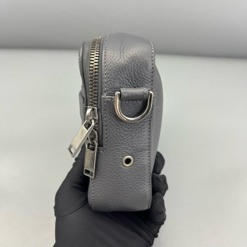 Dior Camera Case Grained Calfskin Dark Grey