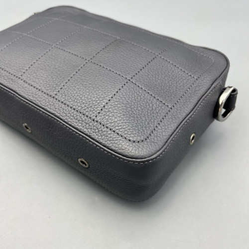 Dior Camera Case Grained Calfskin Dark Grey