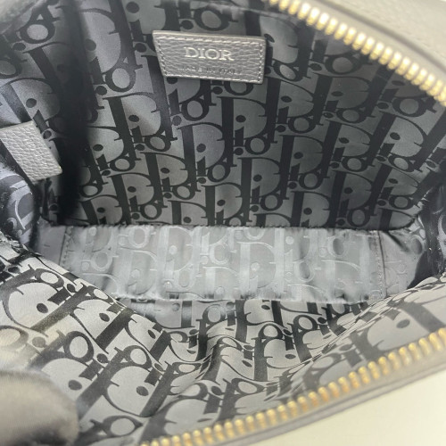 Dior Camera Case Grained Calfskin Dark Grey