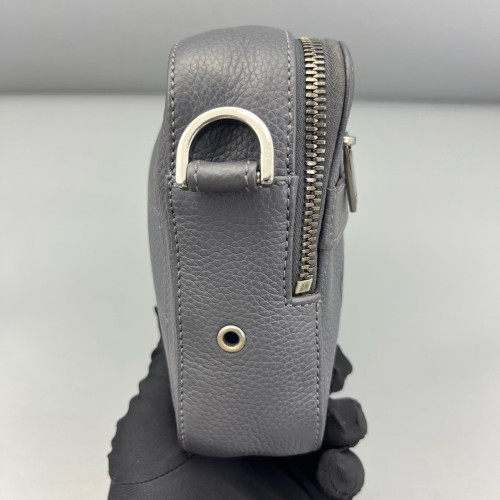 Dior Camera Case Grained Calfskin Dark Grey
