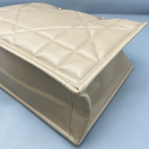 Dior Medium Essential Tote Calfskin Natural Tan
