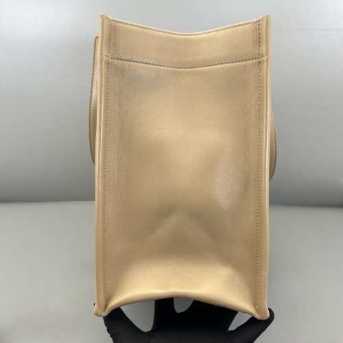 Dior Medium Essential Tote Calfskin Natural Tan