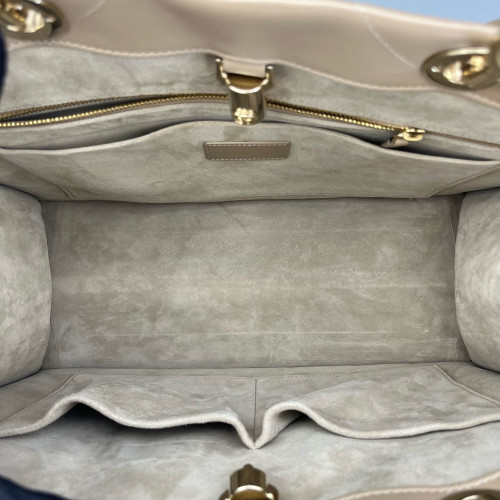 Dior Medium Essential Tote Calfskin Natural Tan