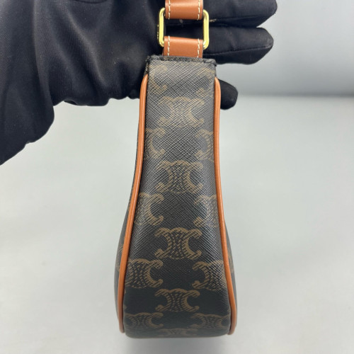 Celine Medium Ava Triomphe Shoulder Bag Triomphe Brown