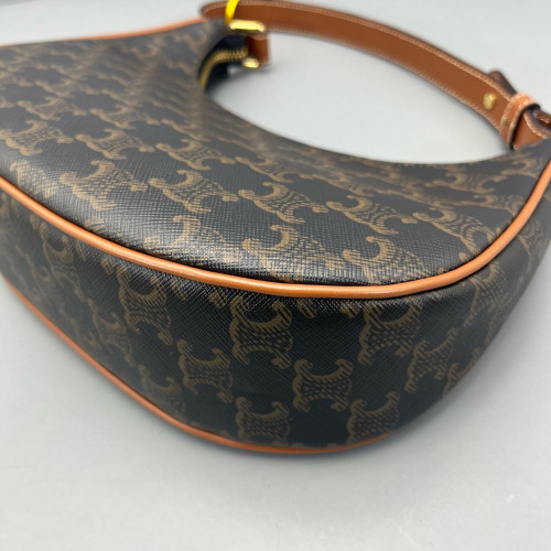 Celine Medium Ava Triomphe Shoulder Bag Triomphe Brown