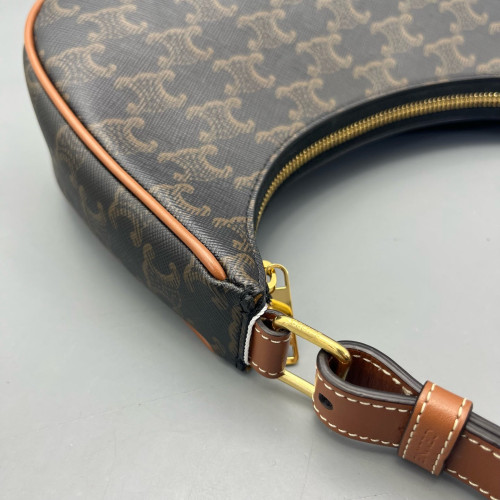 Celine Medium Ava Triomphe Shoulder Bag Triomphe Brown