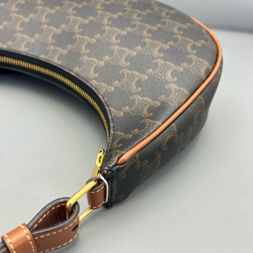 Celine Medium Ava Triomphe Shoulder Bag Triomphe Brown