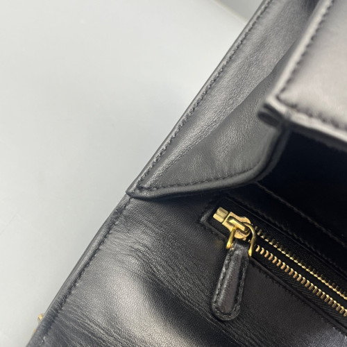 Dior Studded Medium Diorama Calfskin Black