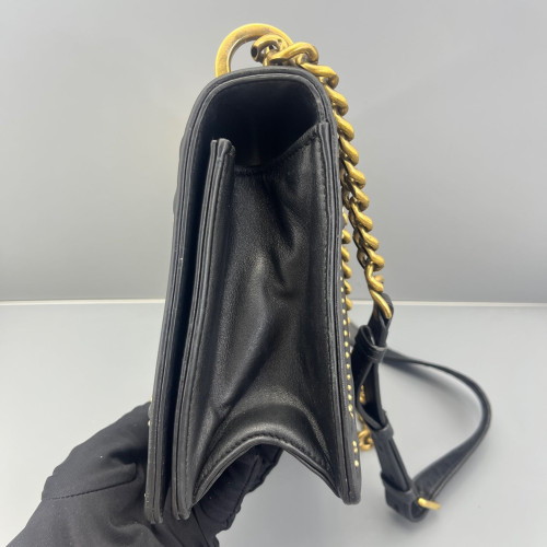 Dior Studded Medium Diorama Calfskin Black