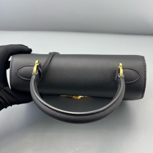 Moynat Rejane Pm Calfskin Black
