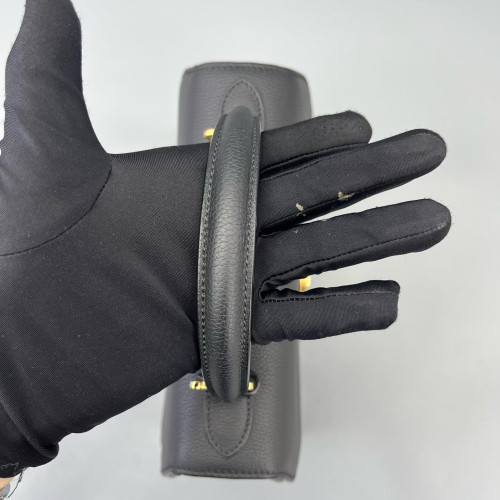 Moynat Rejane Pm Calfskin Black