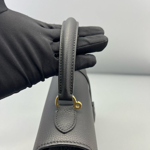 Moynat Rejane Pm Calfskin Black
