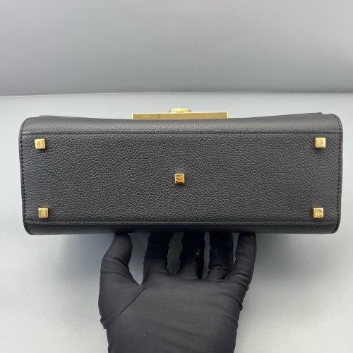 Moynat Rejane Pm Calfskin Black