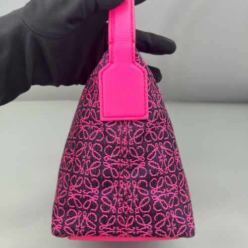 Loewe Small Cubi Anagram Magenta Black